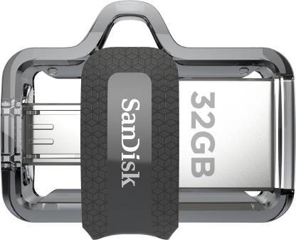 SanDisk Ultra Dual Drive M3.0 32 GB OTG Drive (Black, Type A to Micro USB) SanDisk Ultra Dual Drive M3.0 32 GB OTG Drive (Black, Type A to Micro USB)