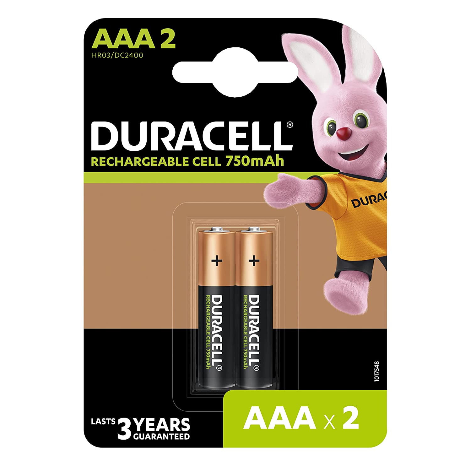 Duracell Rechargeable AAA 750mAh Batteries (Pack of 2) Duracell Rechargeable AAA 750mAh Batteries (Pack of 2)