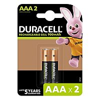 Duracell Rechargeable AAA 900mAh Batteries (Pack of 2) Duracell Rechargeable AAA 900mAh Batteries (Pack of 2)