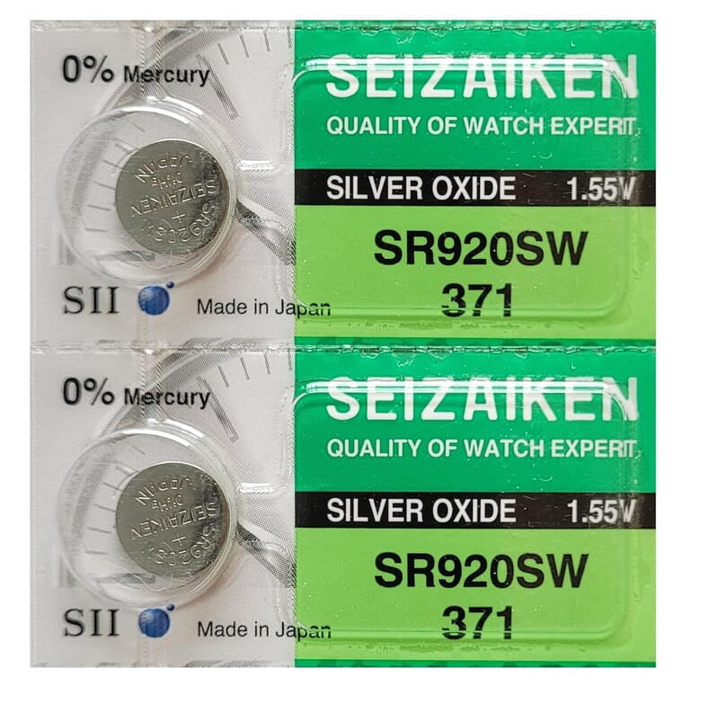 Seizaiken SR920SW 370 1.55V Silver oxide battery suitable for wrist watches (Pack of 2)