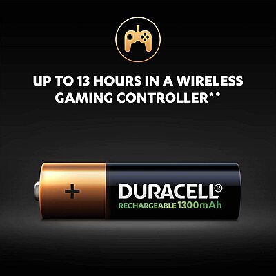 Duracell Rechargeable AA 1300mAh Batteries Duracell Rechargeable AA 1300mAh Batteries