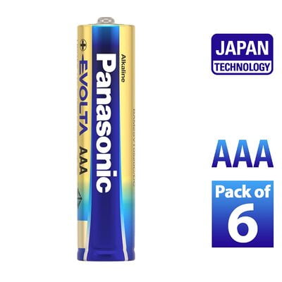 Panasonic Alkaline AAA LR03TDG/6B (Pack of 6) Panasonic Alkaline AAA LR03TDG/6B (Pack of 6)