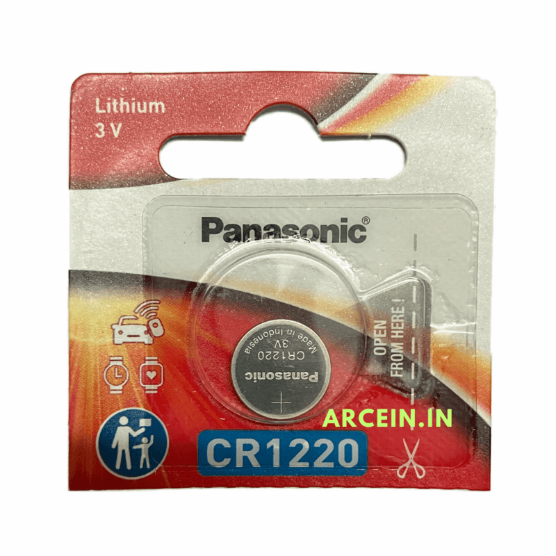 Panasonic CR1220 3V Coin cell battery (Pack of 1) Panasonic CR1220 3V Coin cell battery (Pack of 1)